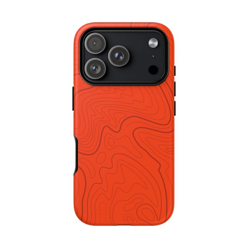 Hunter Orange Topo Phone Case - Gorilla Dirt