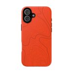 Hunter Orange Topo Phone Case