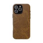 Brown Firebrush Topo Phone Case
