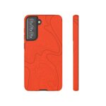 Hunter Orange Topo Phone Case