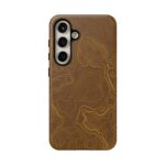 Brown Firebrush Topo Phone Case