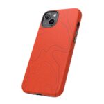 Hunter Orange Topo Phone Case