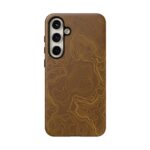 Brown Firebrush Topo Phone Case