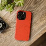 Hunter Orange Topo Phone Case