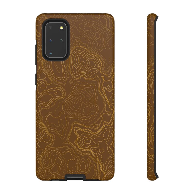 Brown Firebrush Topo Phone Case