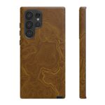 Brown Firebrush Topo Phone Case
