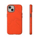Hunter Orange Topo Phone Case
