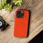Hunter Orange Topo Phone Case