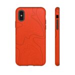 Hunter Orange Topo Phone Case