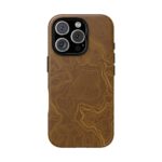 Brown Firebrush Topo Phone Case