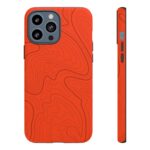 Hunter Orange Topo Phone Case