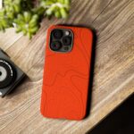 Hunter Orange Topo Phone Case