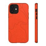 Hunter Orange Topo Phone Case