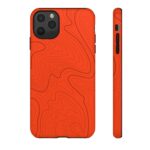 Hunter Orange Topo Phone Case