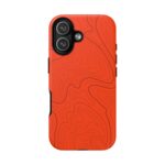 Hunter Orange Topo Phone Case