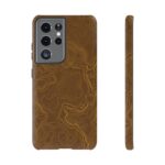 Brown Firebrush Topo Phone Case