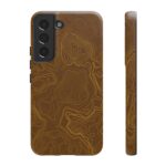 Brown Firebrush Topo Phone Case