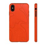 Hunter Orange Topo Phone Case