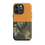 Half And Half Cosmic Orange Camo Magsafe Phone Case
