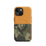 Half And Half Cosmic Orange Camo Magsafe Phone Case