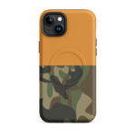 Half And Half Cosmic Orange Camo Magsafe Phone Case