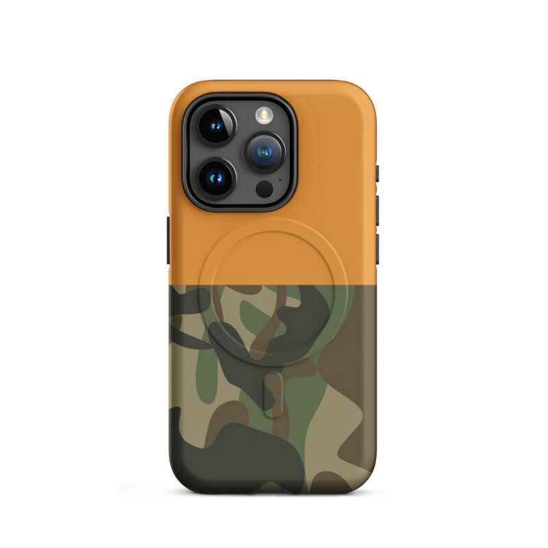 Half And Half Cosmic Orange Camo Magsafe Phone Case
