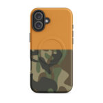 Half And Half Cosmic Orange Camo Magsafe Phone Case