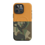 Half And Half Cosmic Orange Camo Magsafe Phone Case