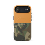 Half And Half Cosmic Orange Camo Magsafe Phone Case