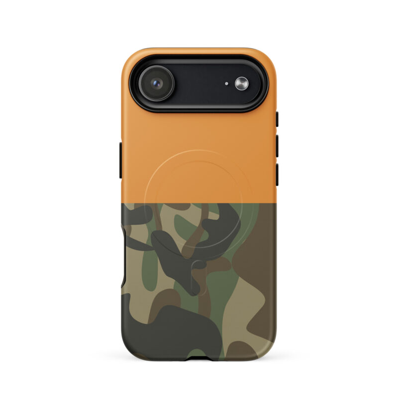 Half And Half Cosmic Orange Camo Magsafe Phone Case