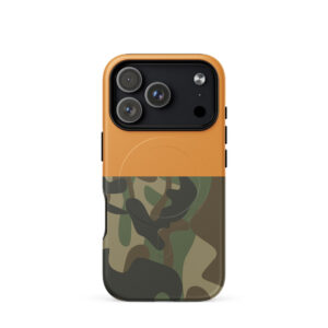 Half And Half Cosmic Orange Camo Magsafe Phone Case