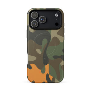Camo With Cosmic Orange Magsafe Phone Case