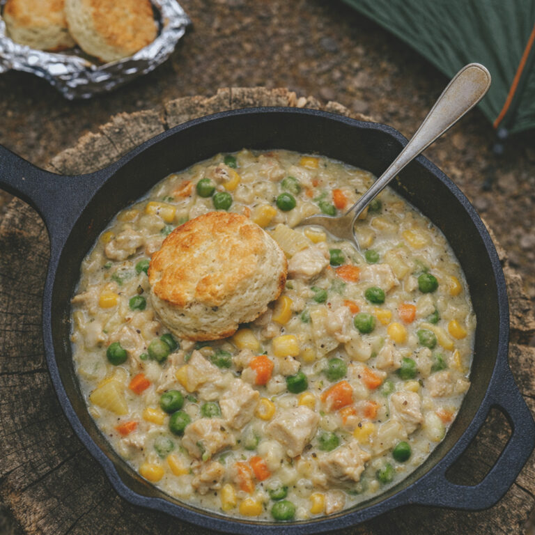 Campfire Chicken Pot Pie Stew Recipe