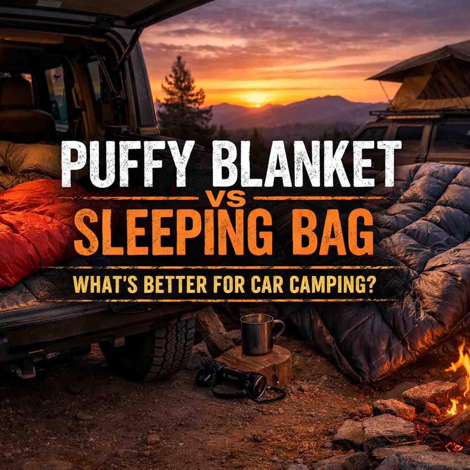 puffy blanket vs sleeping bag