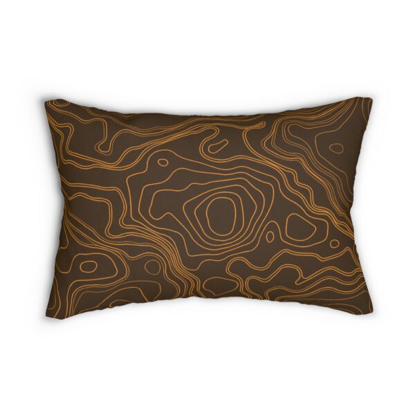 Brown Topo Lumbar Pillow