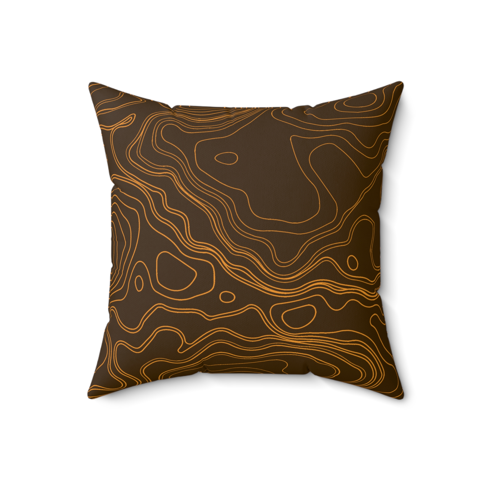 Brown Topo Pillow - Gorilla Dirt Brown Topo Pillow - Image 6
