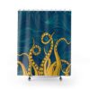 The Kraken Color Shower Curtain