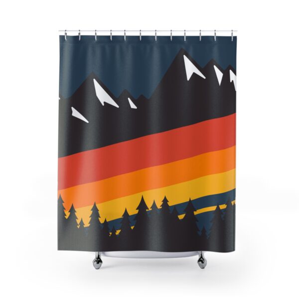 Mountain Stripes Shower Curtain