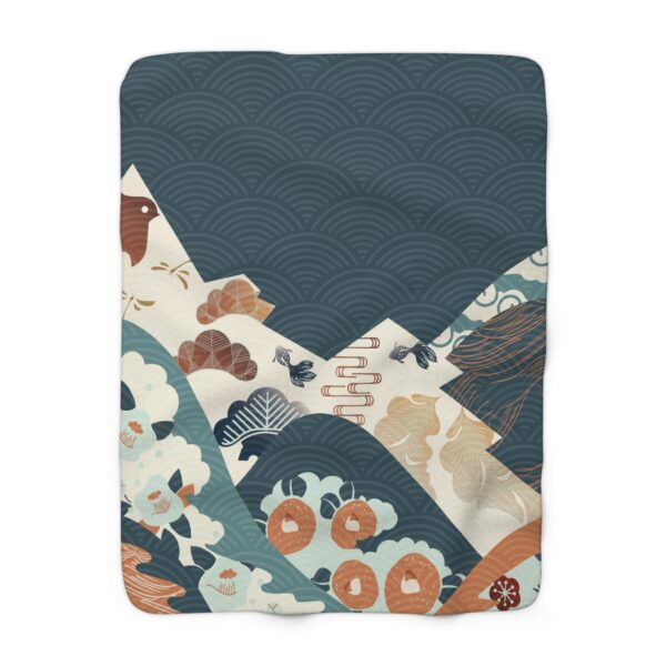 Mountain Flower Fleece Blanket