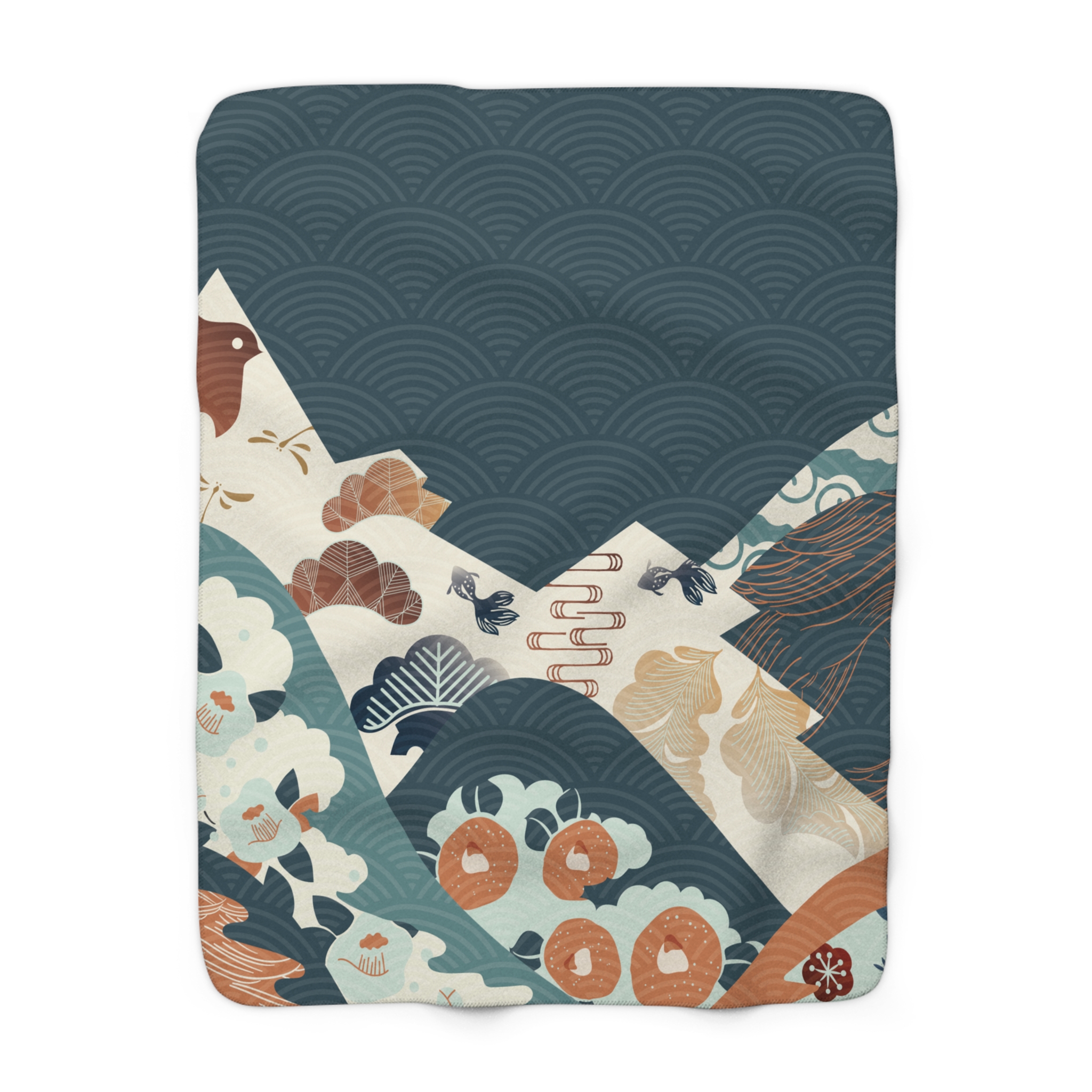 Mountain Flower Fleece Blanket