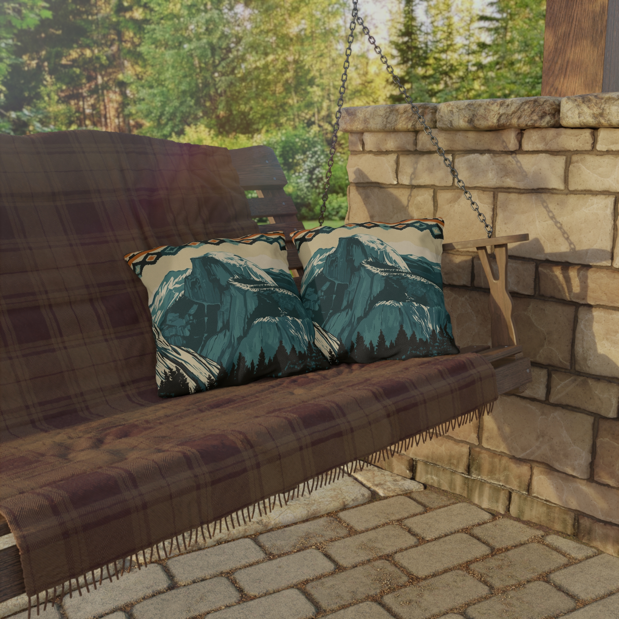 National Park Series - Yosemite Mountains Pillow - Gorilla Dirt National Park Series - Yosemite Mountains Pillow - Image 4