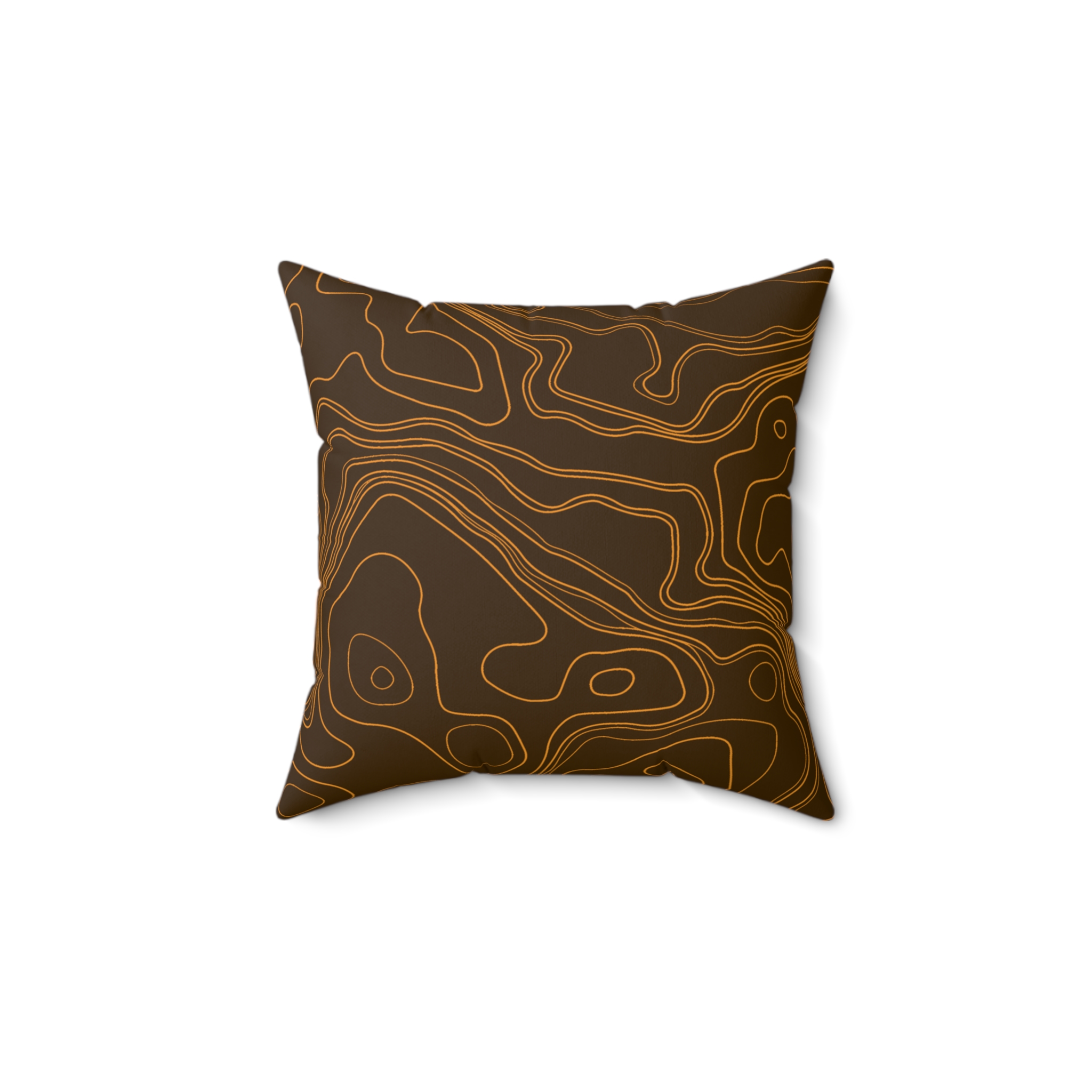 Brown Topo Pillow