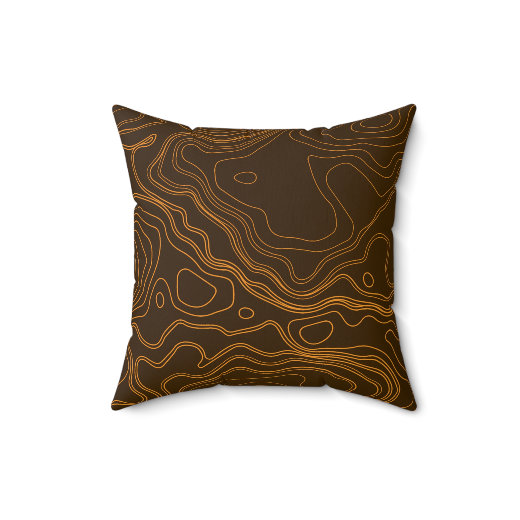 Brown Topo Pillow - Gorilla Dirt Brown Topo Pillow - Image 4
