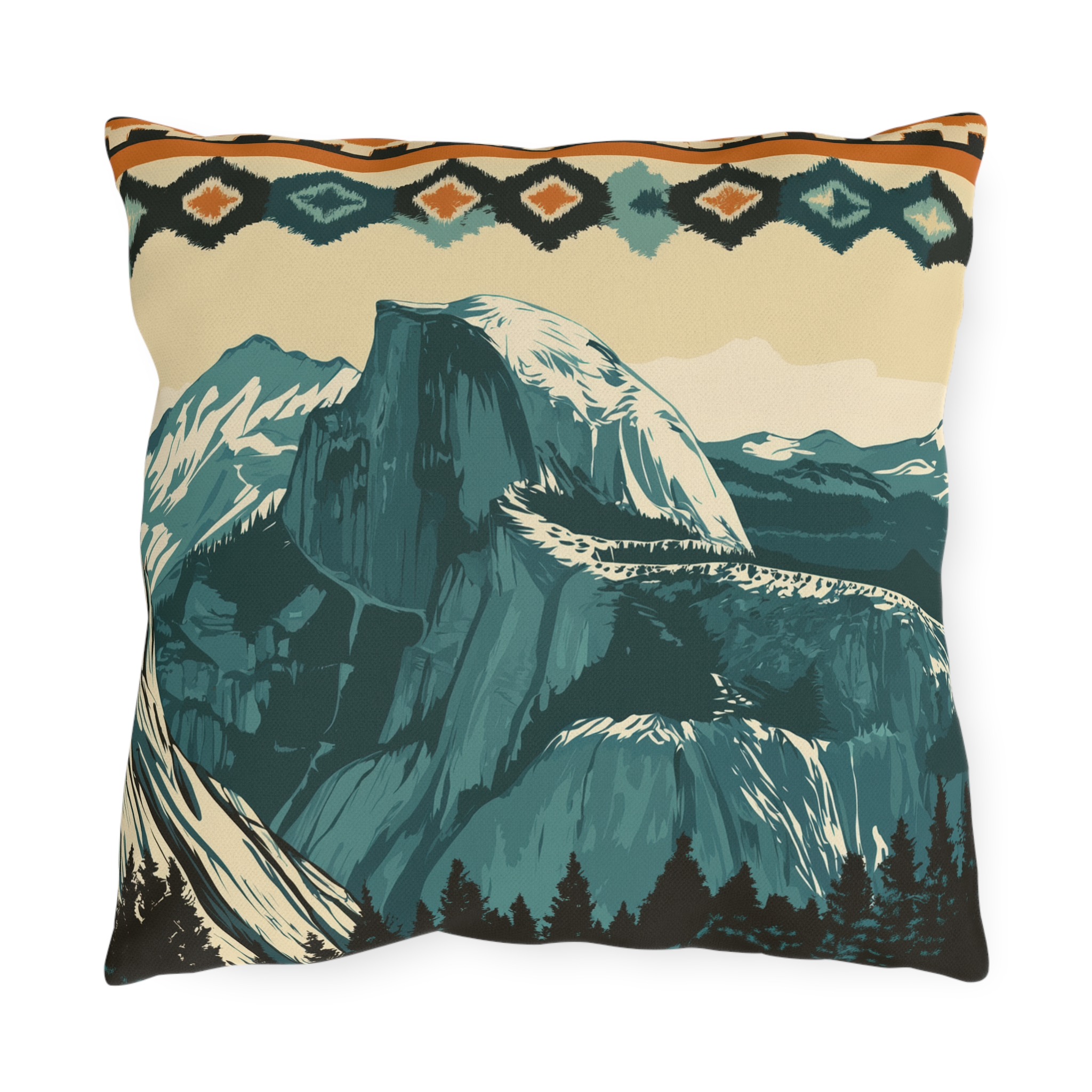 National Park Series - Yosemite Mountains Pillow - Gorilla Dirt National Park Series - Yosemite Mountains Pillow - Image 2
