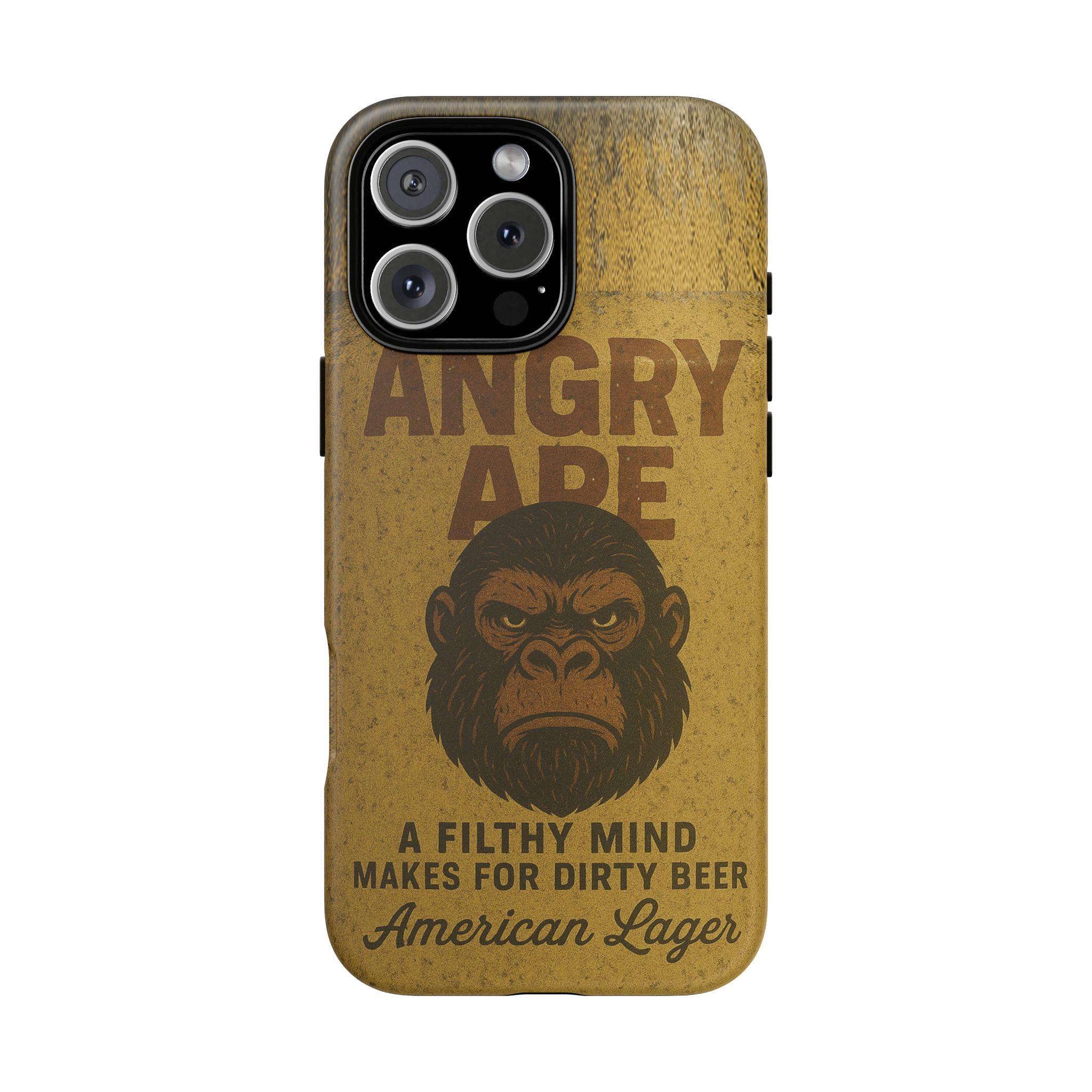 Angry Ape Lager Phone Case - Gorilla Dirt Angry Ape Lager Phone Case - Image 49