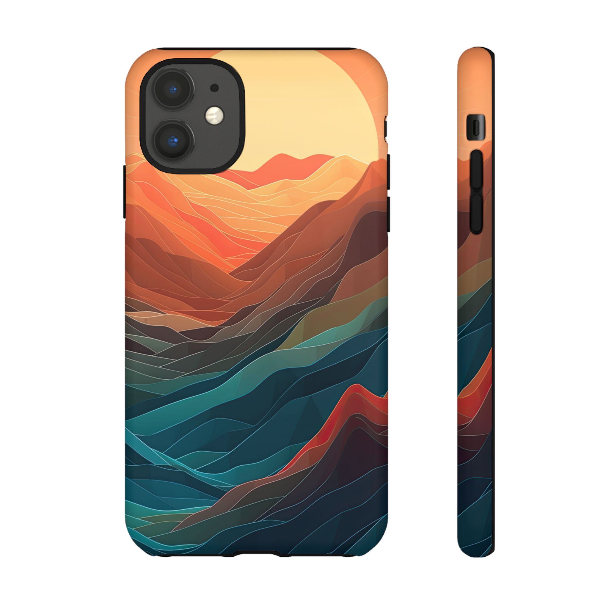 Abstract Mountains Phone Case