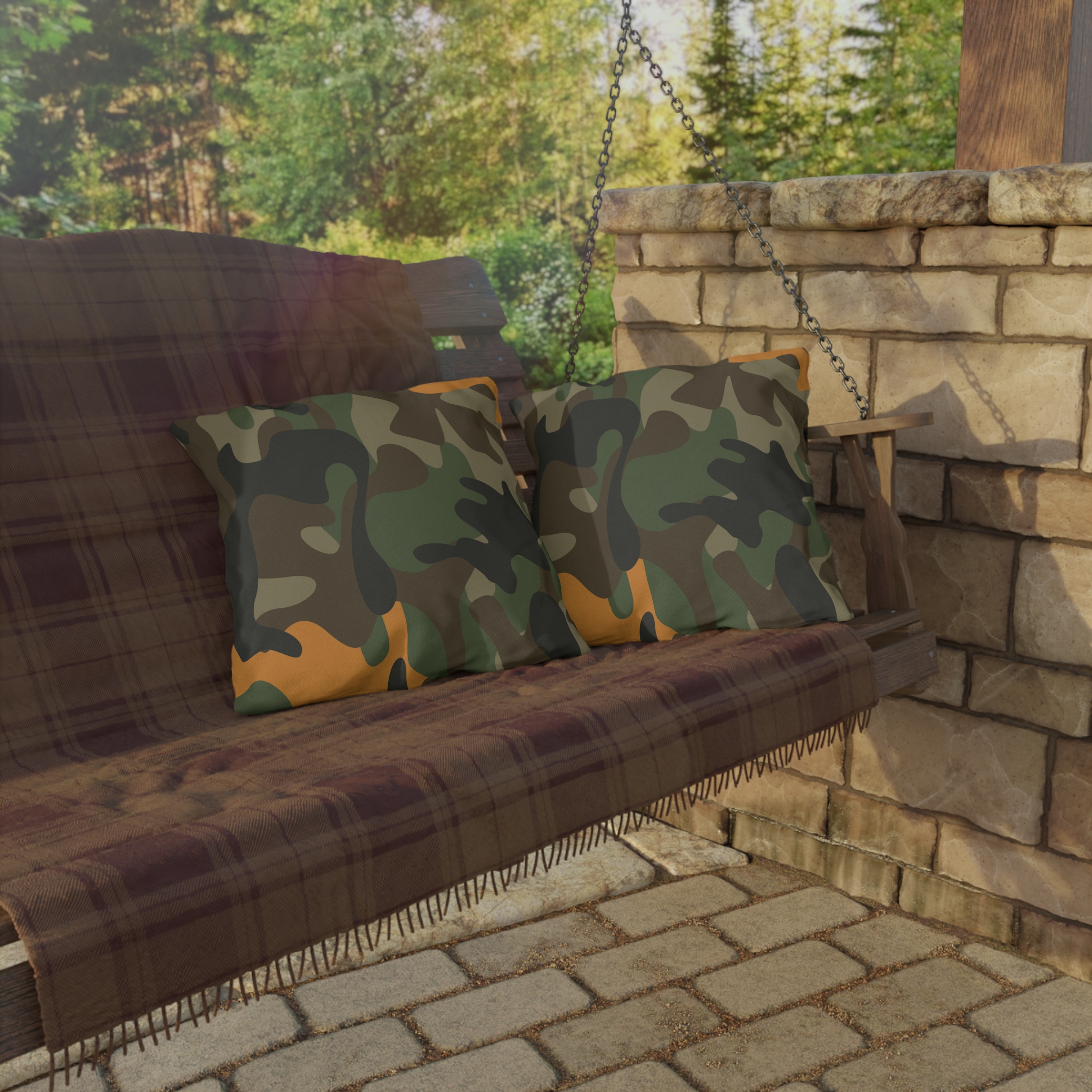 Firebrush Camo Pillow - Gorilla Dirt Firebrush Camo Pillow - Image 4