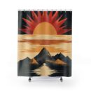 Mountain Sunset Shower Curtain