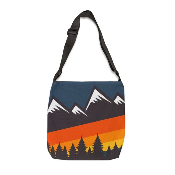 Mountain Stripes Adjustable Tote Bag
