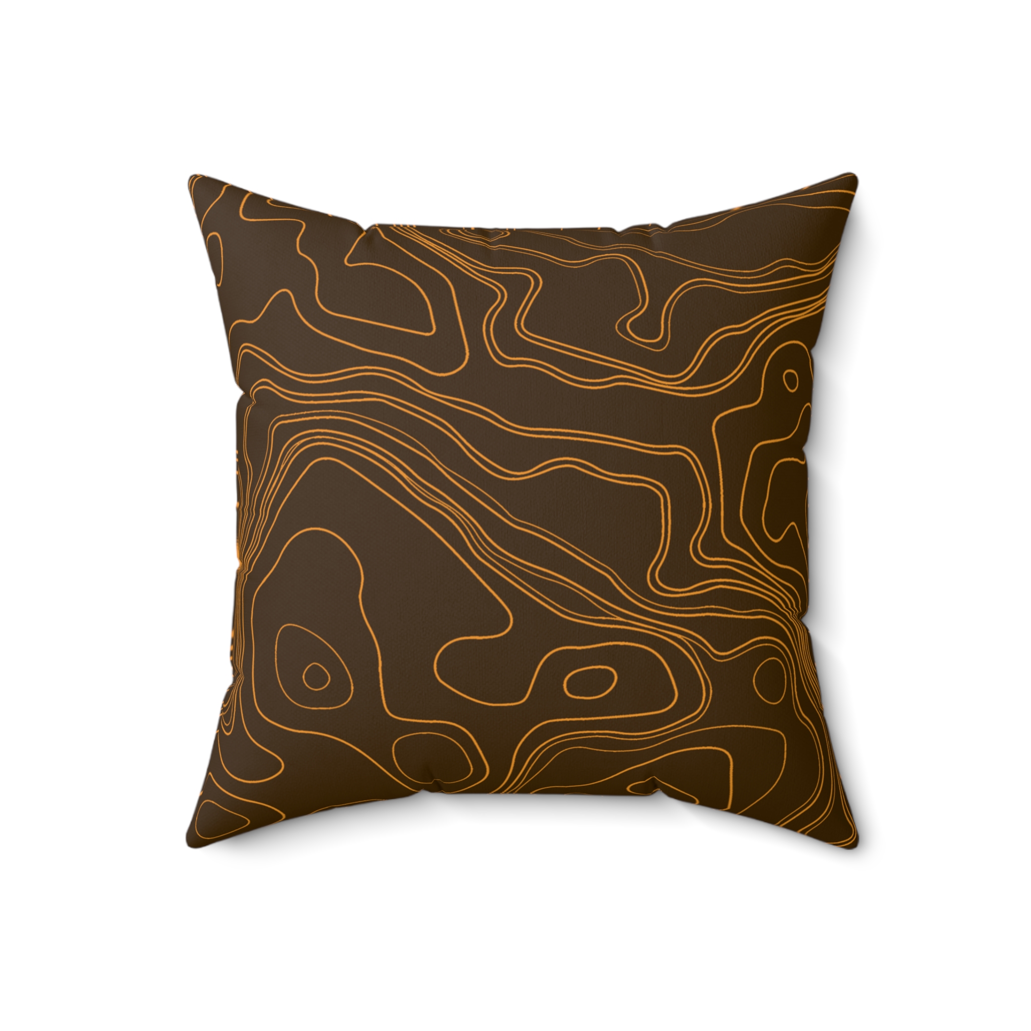Brown Topo Pillow - Gorilla Dirt Brown Topo Pillow - Image 5
